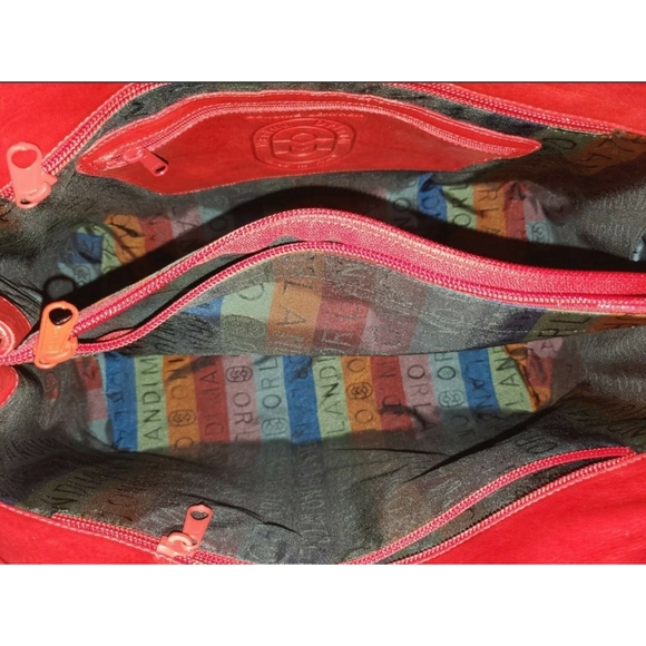 Marino Orlando Red Alligator Croc Handbag … - Picture 5 of 6